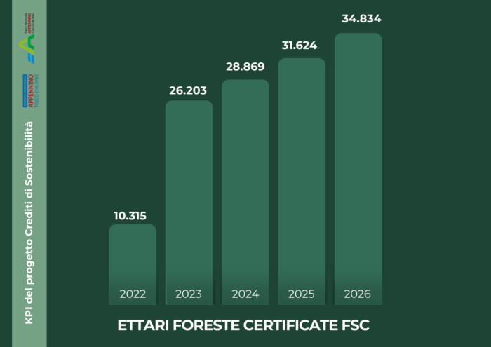 ettari di foreste certificate FSC
